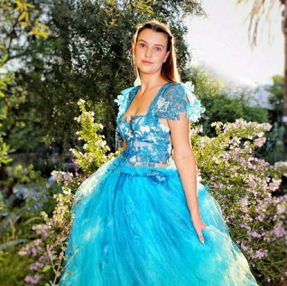 PRISCILLA Turquoise Wedding Ballgown Set